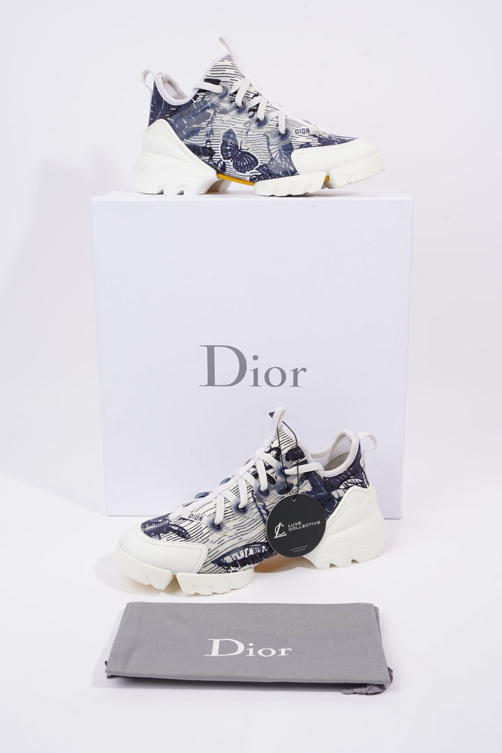 Christian Dior Womens D-Connect White / Blue EU 36.5 / UK 3.5