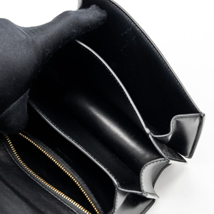 Celine mini classic box bag calfskin black