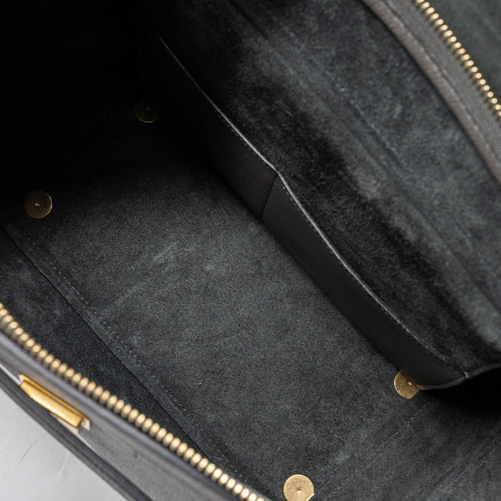Celine Mini Belt Bag Grained Calfskin Dark Grey
