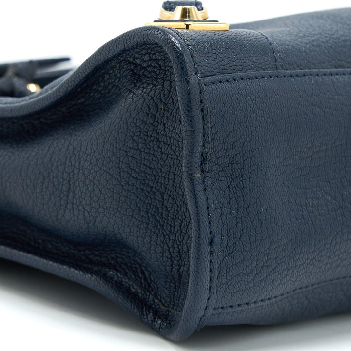 Top Quality Balenciaga Mini City Bag Navy GHW
