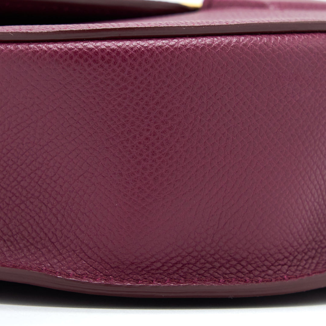 Celine Compact Trotteur Crossbody Shoulder Bag Dark Purple