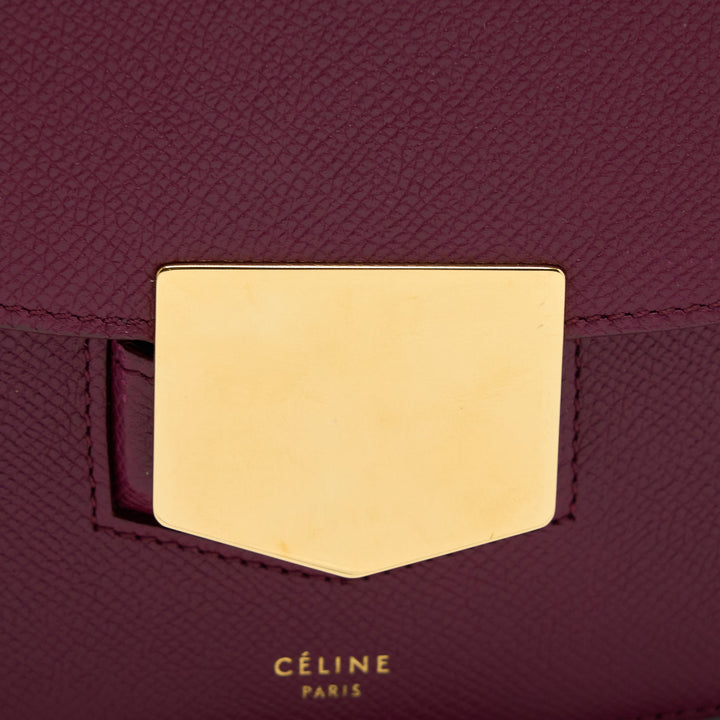 Celine Compact Trotteur Crossbody Shoulder Bag Dark Purple
