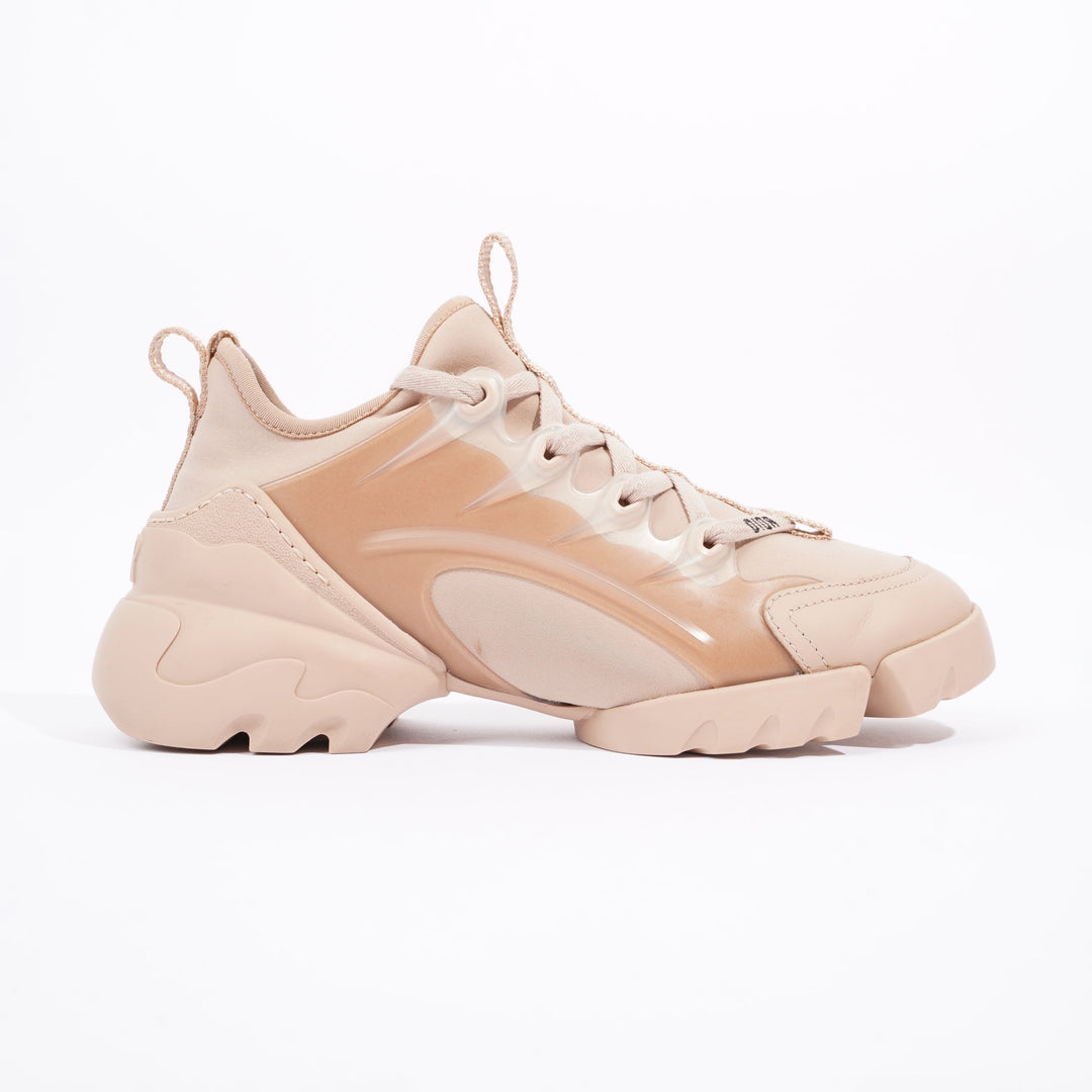 Christian Dior Womens D Connect Sneaker Nude Technical Fabric EU 35 / UK 2