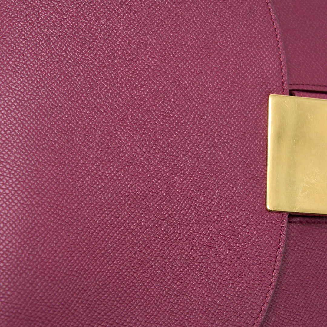 Celine Compact Trotteur Crossbody Shoulder Bag Dark Purple