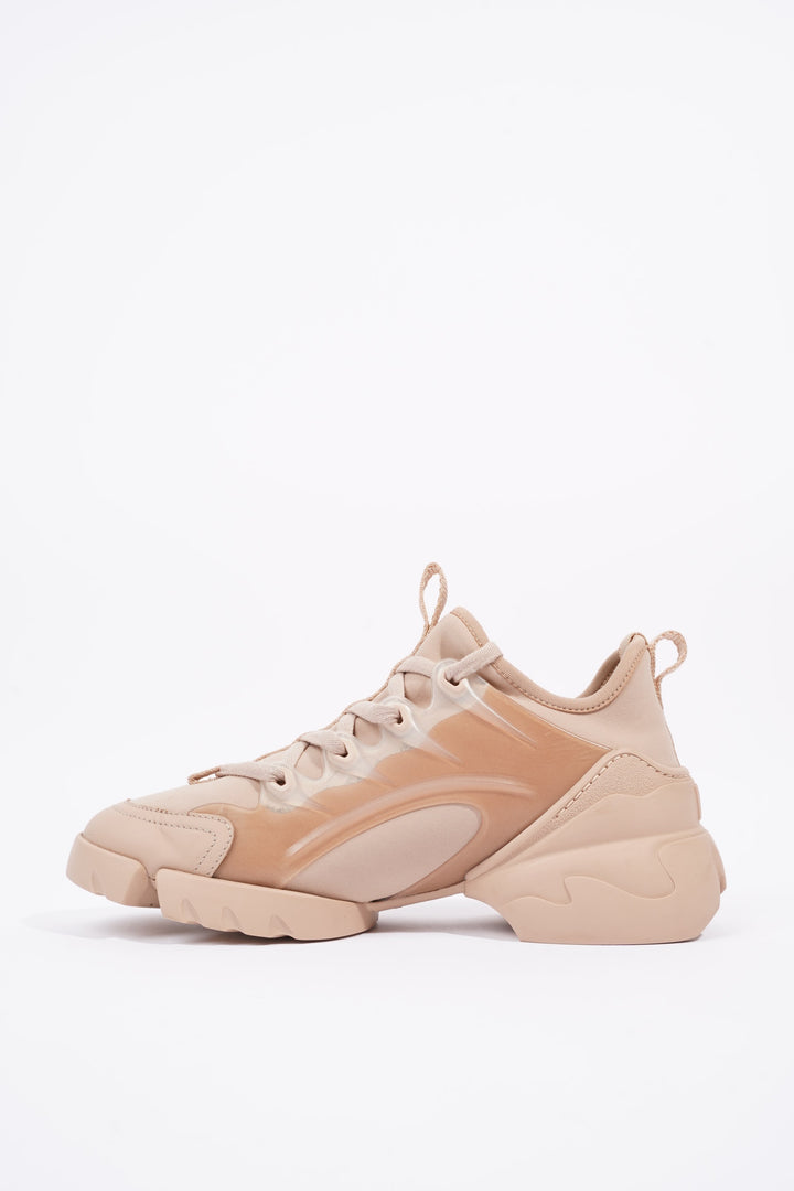 Christian Dior Womens D Connect Sneaker Nude Technical Fabric EU 35 / UK 2