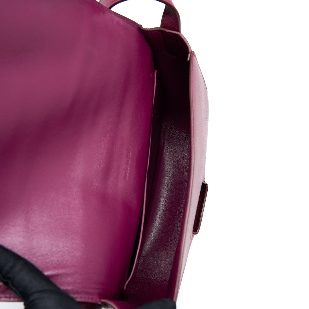 Celine Compact Trotteur Crossbody Shoulder Bag Dark Purple