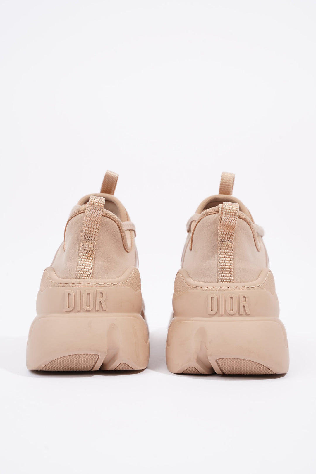 Christian Dior Womens D Connect Sneaker Nude Technical Fabric EU 35 / UK 2