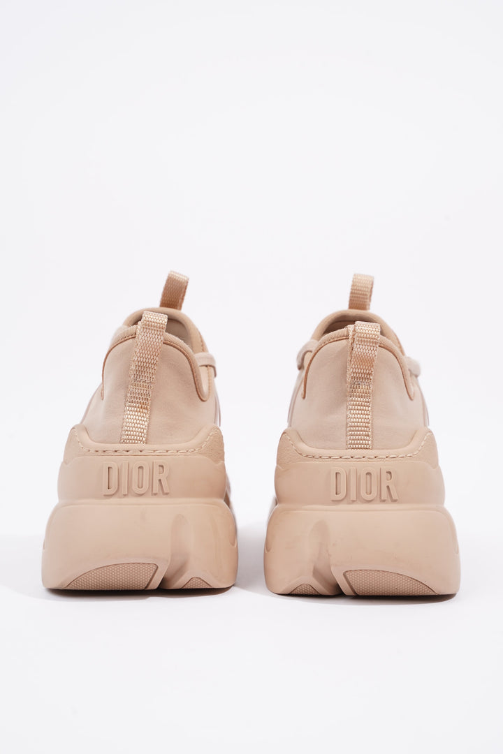 Christian Dior Womens D Connect Sneaker Nude Technical Fabric EU 35 / UK 2