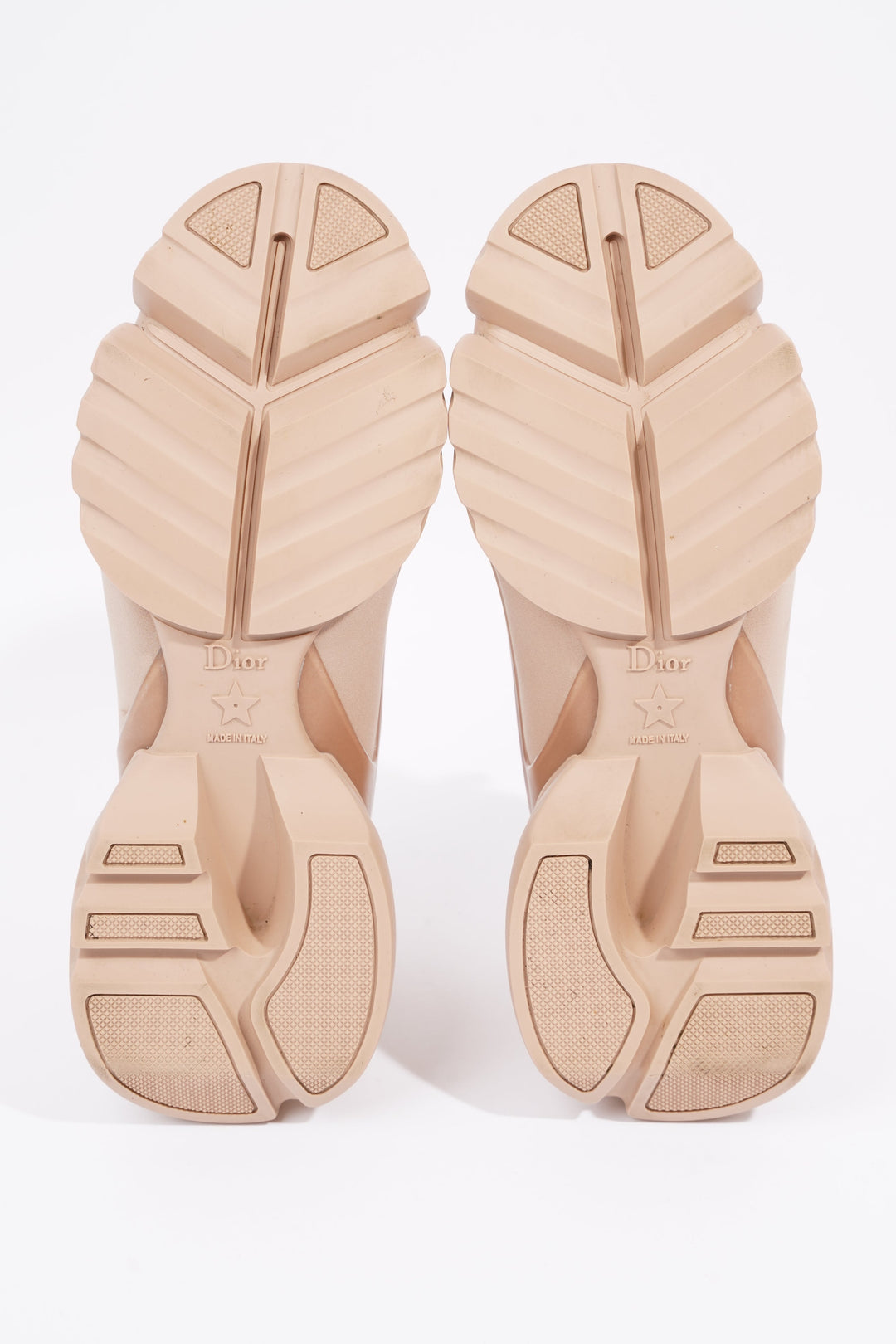 Christian Dior Womens D Connect Sneaker Nude Technical Fabric EU 35 / UK 2