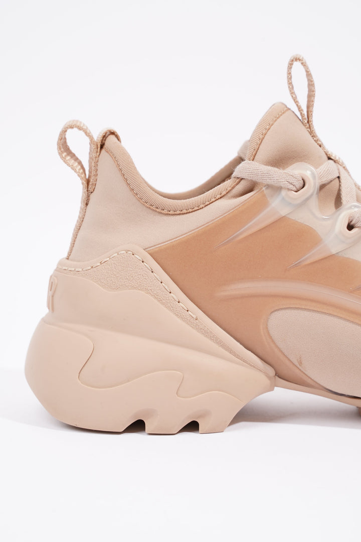 Christian Dior Womens D Connect Sneaker Nude Technical Fabric EU 35 / UK 2
