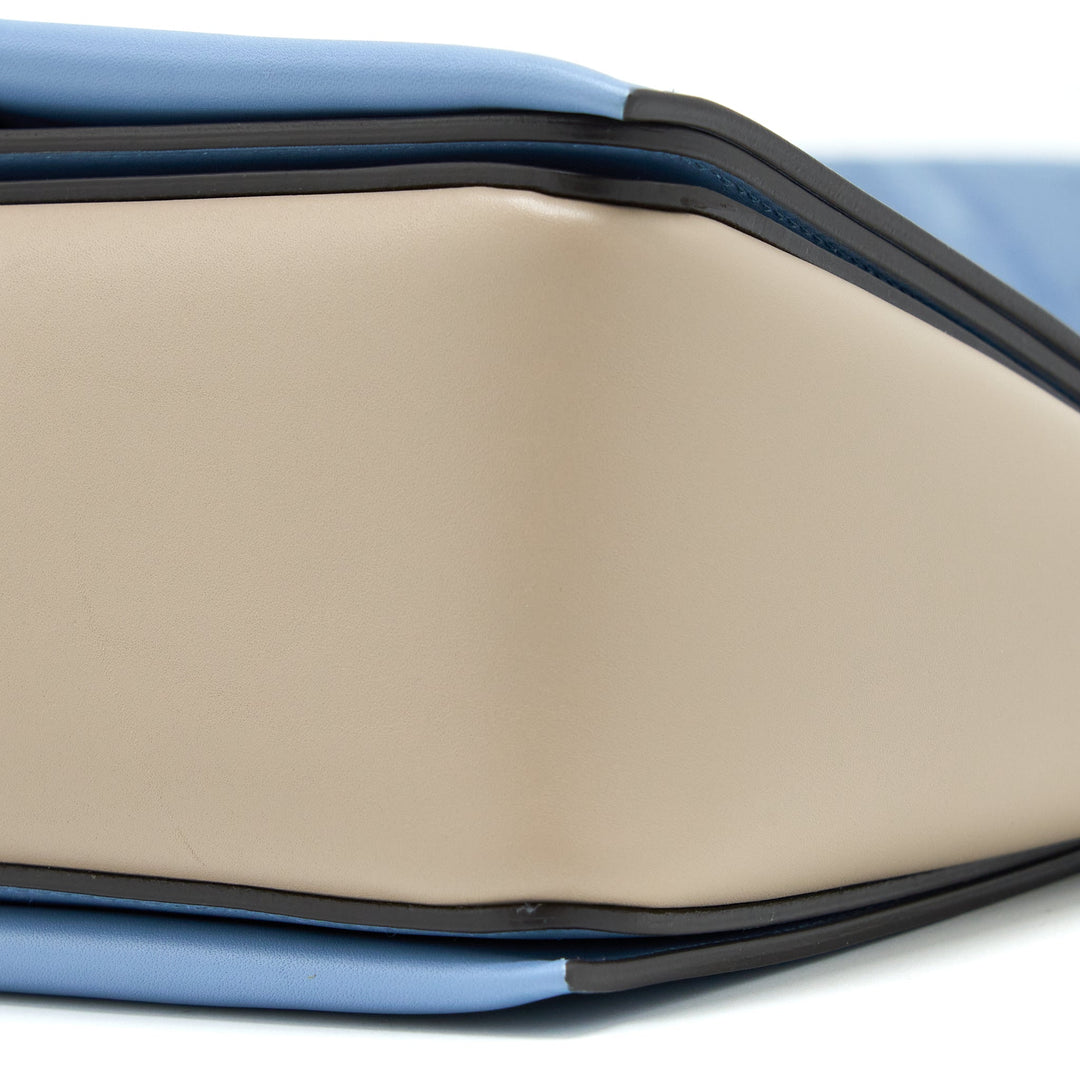 Celine Medium Frame Bag Multicolour Blue/Light Taupe