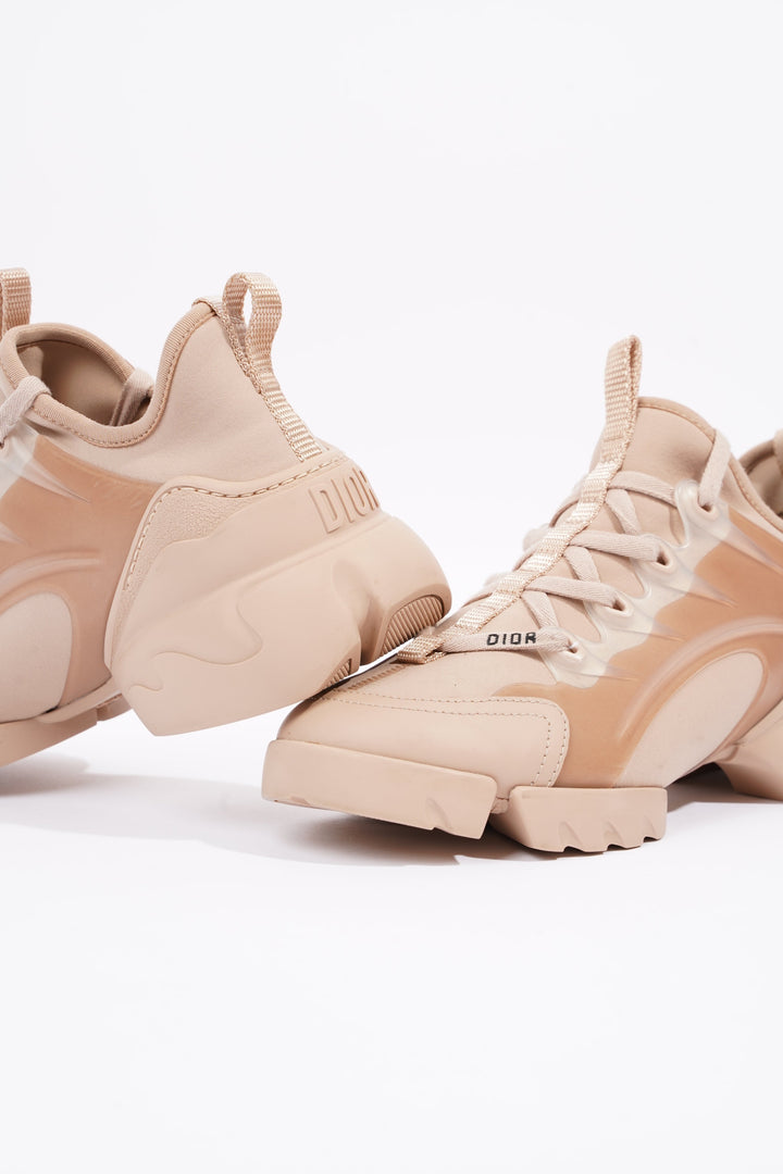 Christian Dior Womens D Connect Sneaker Nude Technical Fabric EU 35 / UK 2