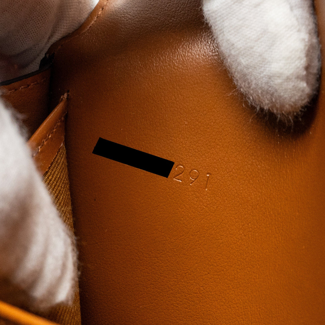 Top Quality Celine Wallet On Strap Triomphe Canvas/Smooth Lambskin Tan