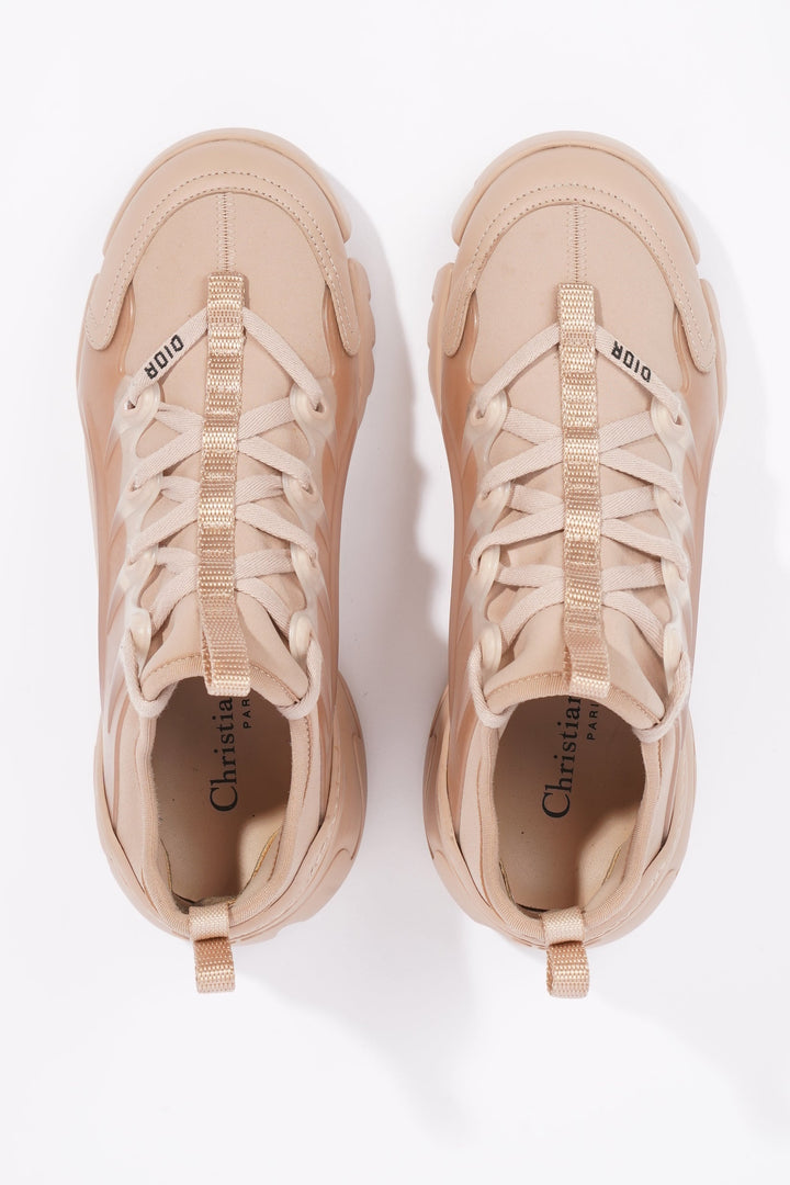 Christian Dior Womens D Connect Sneaker Nude Technical Fabric EU 35 / UK 2