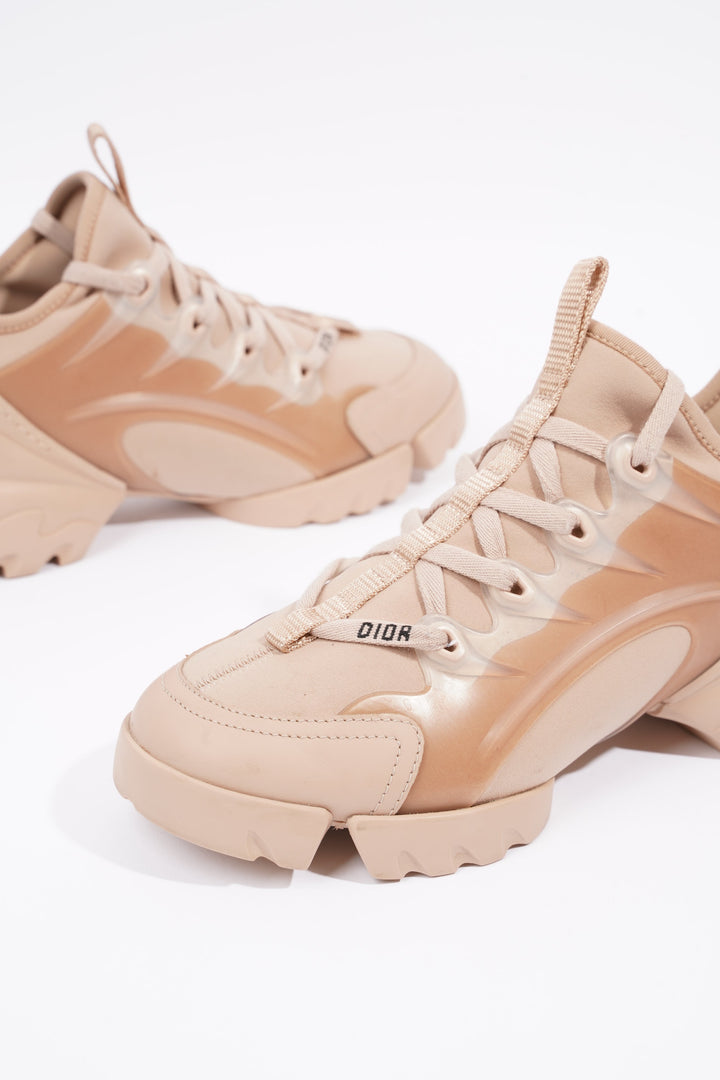 Christian Dior Womens D Connect Sneaker Nude Technical Fabric EU 35 / UK 2