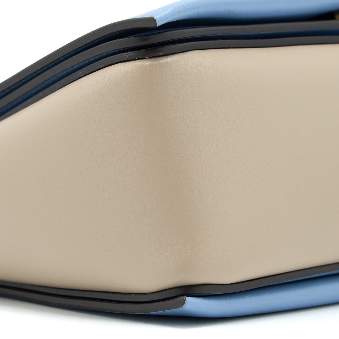 Celine Medium Frame Bag Multicolour Blue/Light Taupe