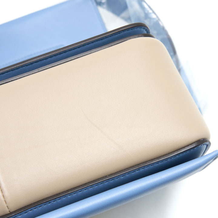 Celine Medium Frame Bag Multicolour Blue/Light Taupe