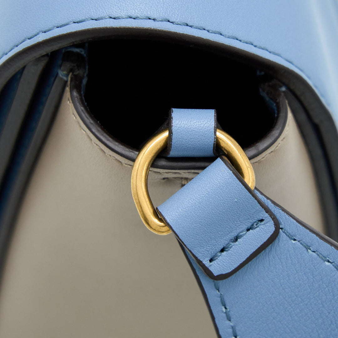 Celine Medium Frame Bag Multicolour Blue/Light Taupe