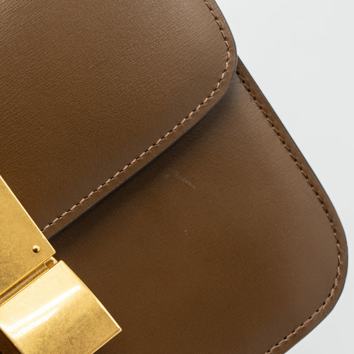 Top Quality Celine Teen Box Calfskin Camel
