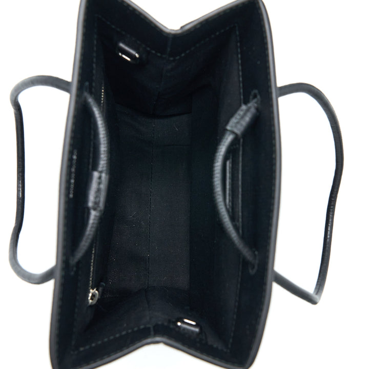Top Quality Balenciaga Top Handle Shopping Tote Bag Calfskin Black SHW