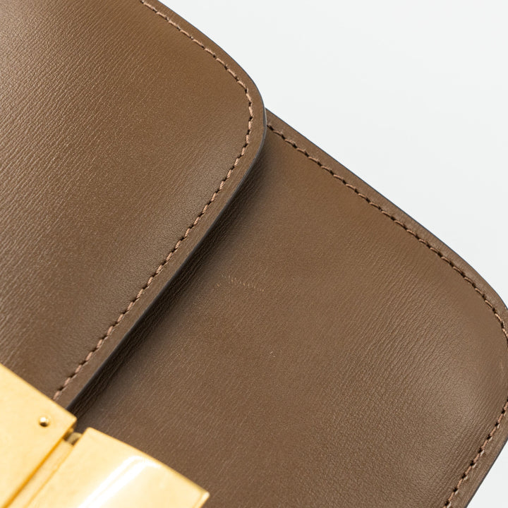 Top Quality Celine Teen Box Calfskin Camel
