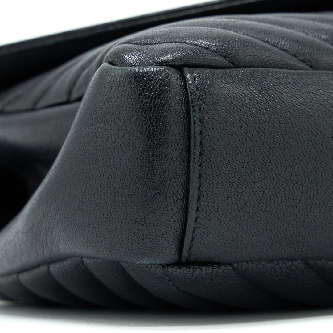 Saint Laurent/YSL Quilted Medium College Bag Lambskin Black Ruthenium Hardware