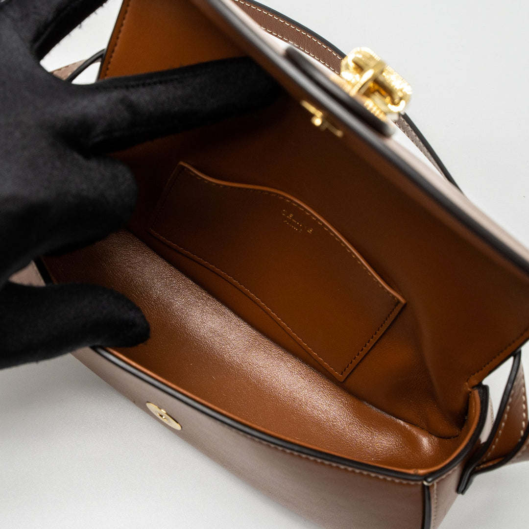 Celine Clutch On Strap Tabou Calfskin Tan