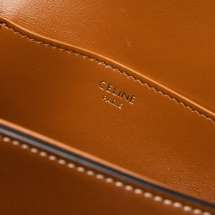 Celine Clutch On Strap Tabou Calfskin Tan