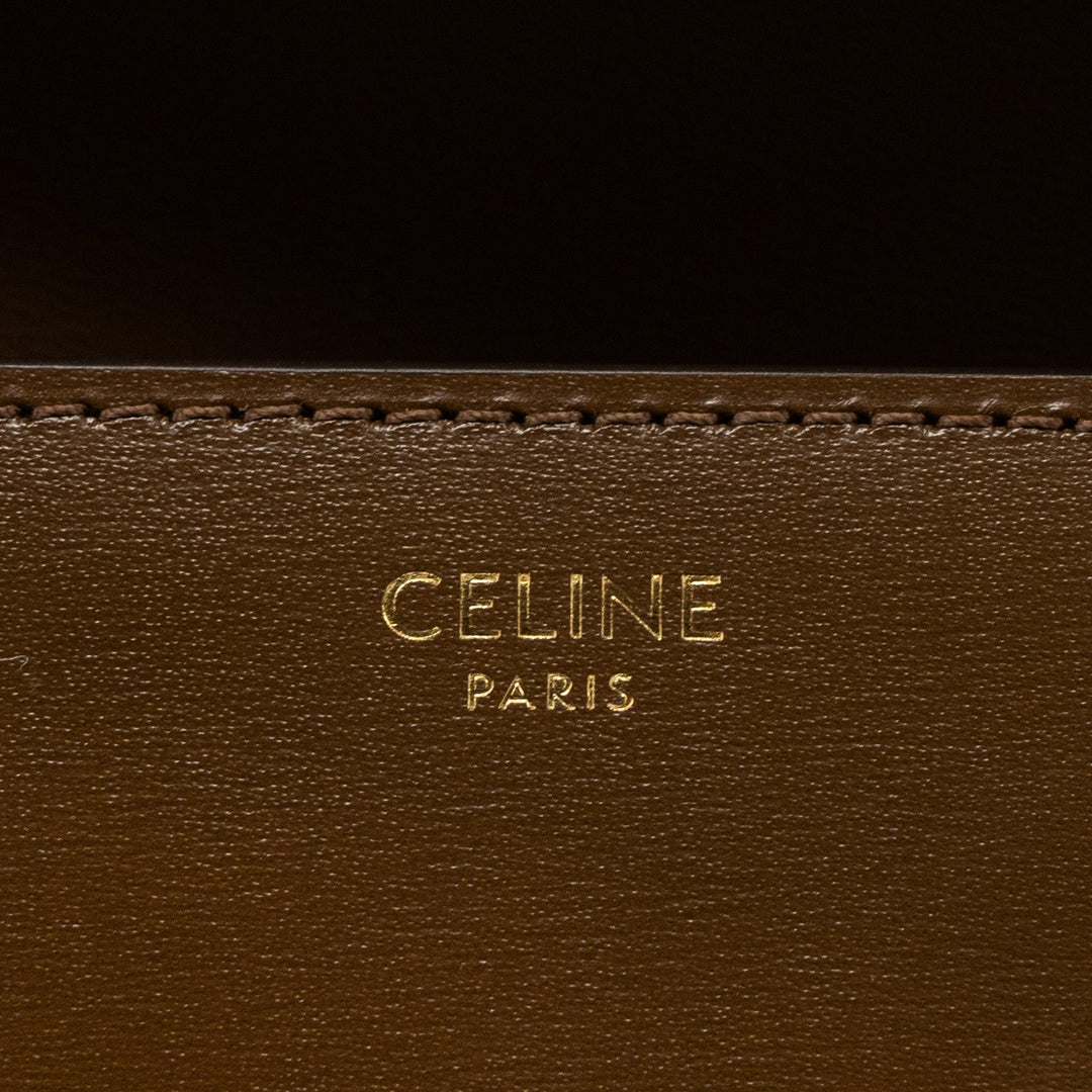 Top Quality Celine Teen Box Calfskin Camel
