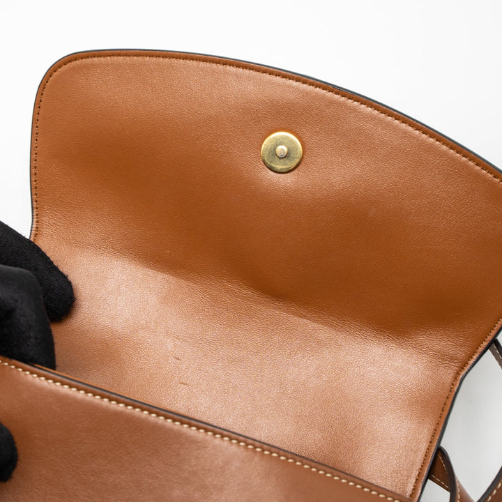 Celine Clutch On Strap Tabou Calfskin Tan