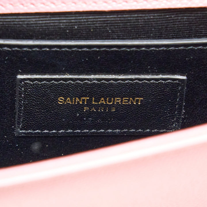 Saint Laurent Mini Kate Bag Grained Calfskin Pink GHW