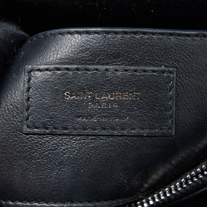 Saint Laurent/YSL Quilted Medium College Bag Lambskin Black Ruthenium Hardware