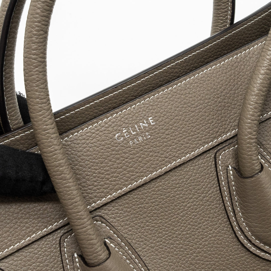 Celine Micro Luggage Bag Calfskin Grey