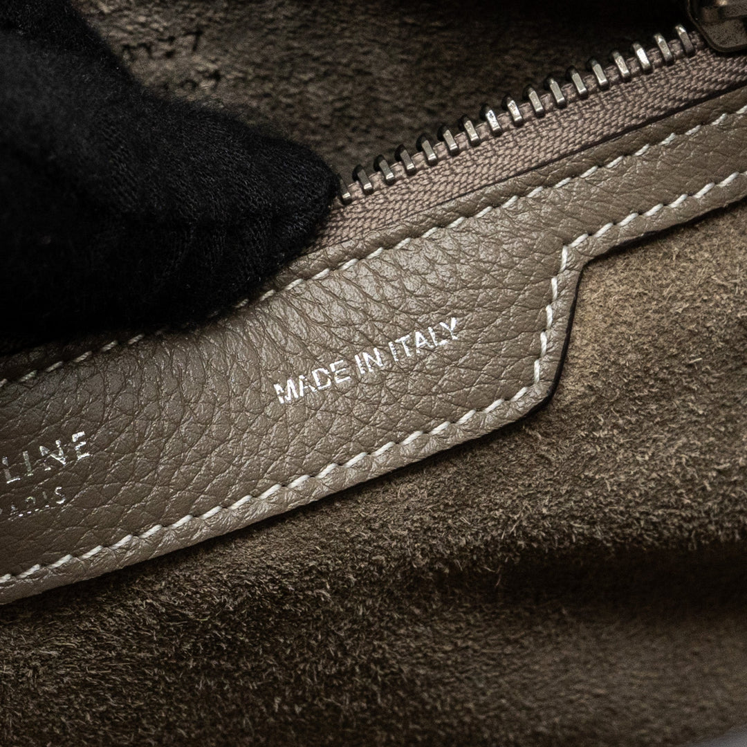 Celine Micro Luggage Bag Calfskin Grey