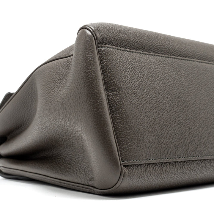 Celine Medium Soft 16 Bag Grained Calfskin grey