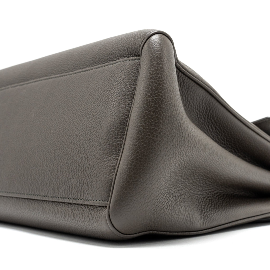 Celine Medium Soft 16 Bag Grained Calfskin grey