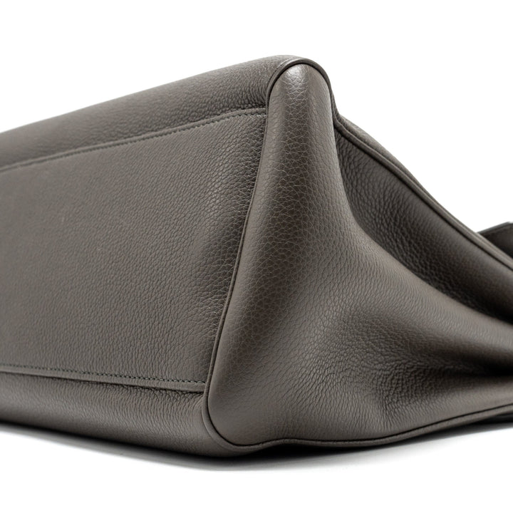 Celine Medium Soft 16 Bag Grained Calfskin grey