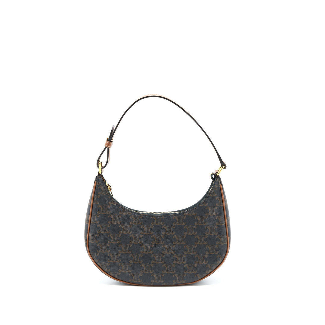 Celine Ava Bag in Triomphe Canvas/Calfskin Tan