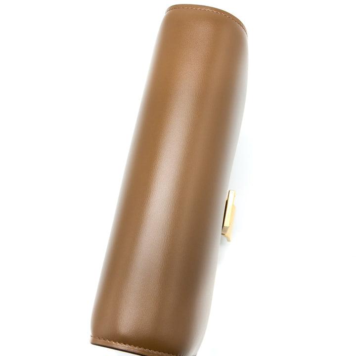 Celine Medium Classic Box Bag Calfskin Caramel Brushed
