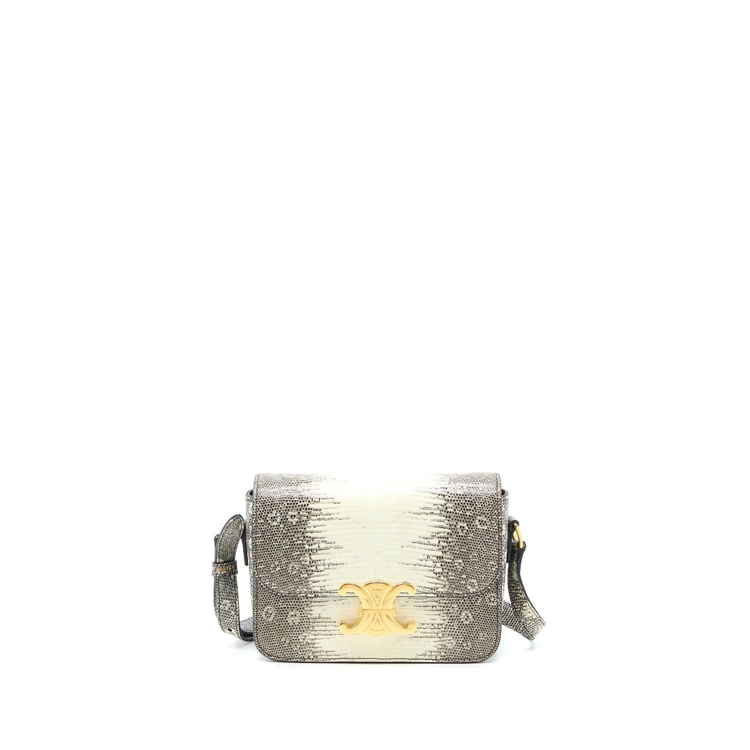 Top Quality Celine Teen Triomphe in Lizard Natural