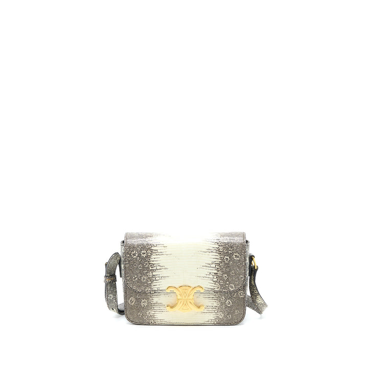 Top Quality Celine Teen Triomphe in Lizard Natural
