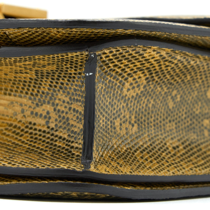 Celine Medium Box Lizard Natural Brushed