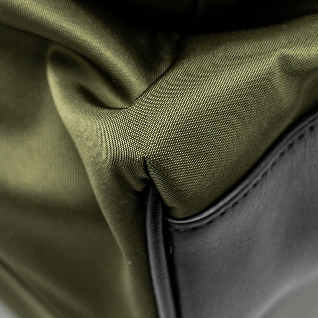 Burberry Logo / Icon Stripe Backpack Nylon Dark Green/Multicolour SHW