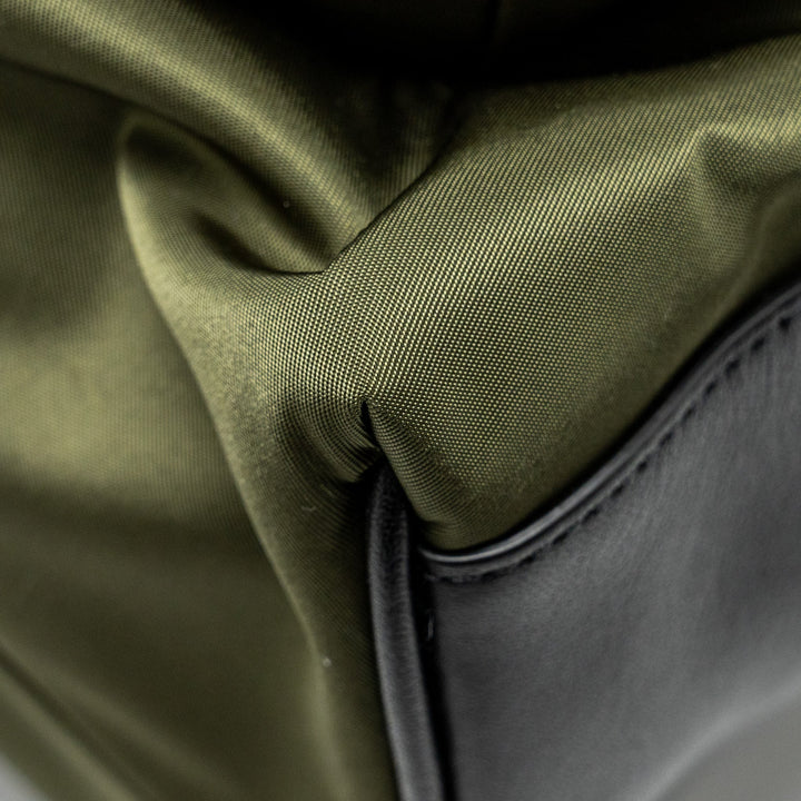 Burberry Logo / Icon Stripe Backpack Nylon Dark Green/Multicolour SHW