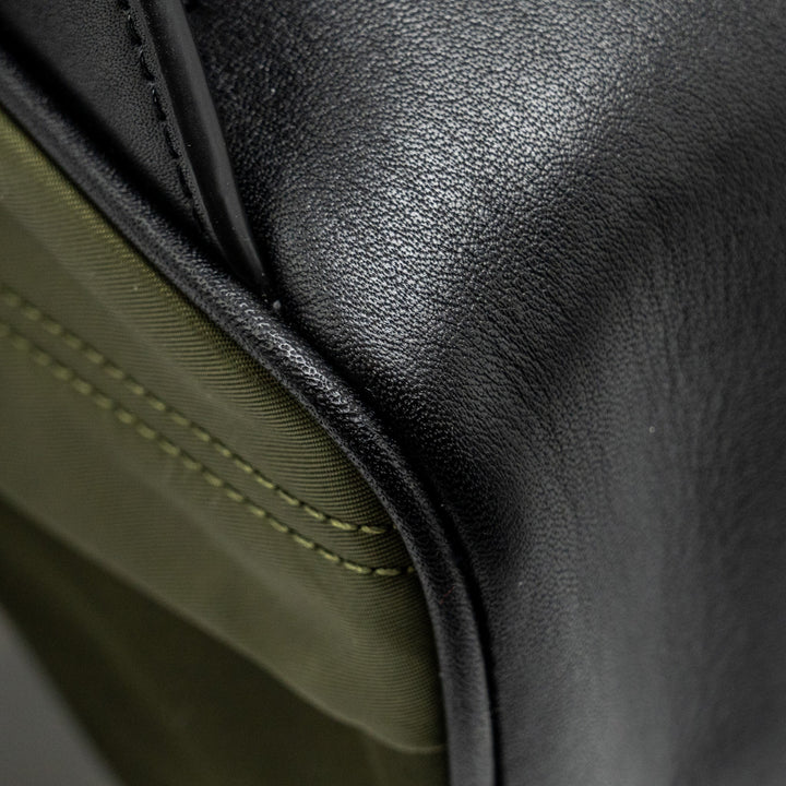 Burberry Logo / Icon Stripe Backpack Nylon Dark Green/Multicolour SHW