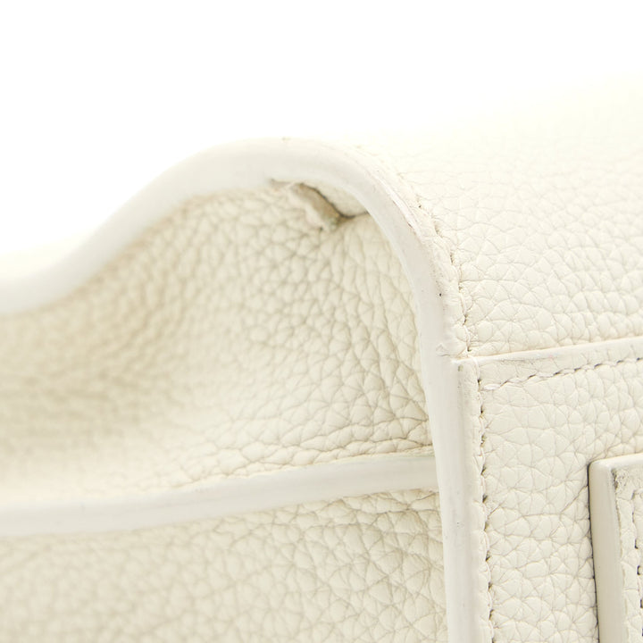 Saint Laurent Sac De Jour Tote Bag Calfskin White SHW