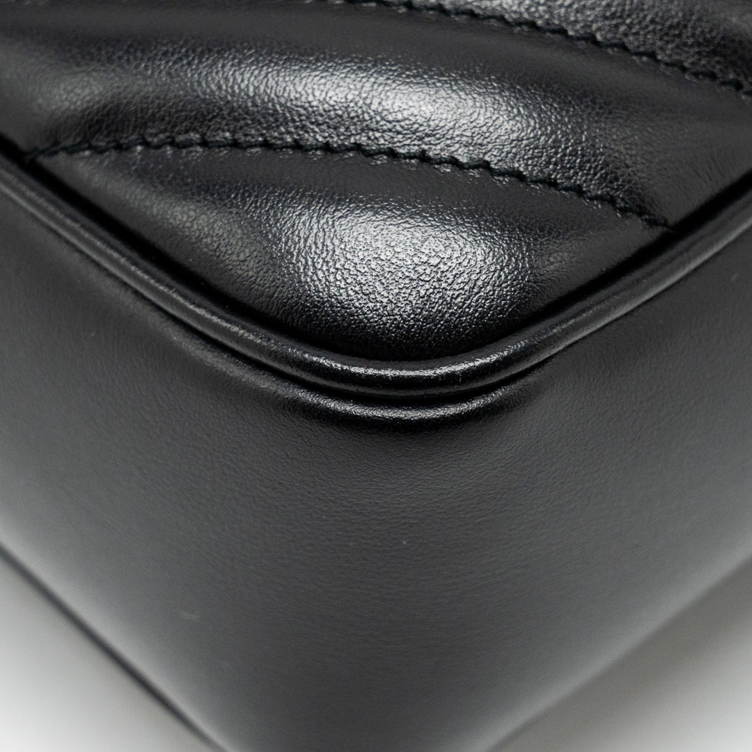 Saint Laurent Lou Camera Bag calfskin black ruthenium SHW