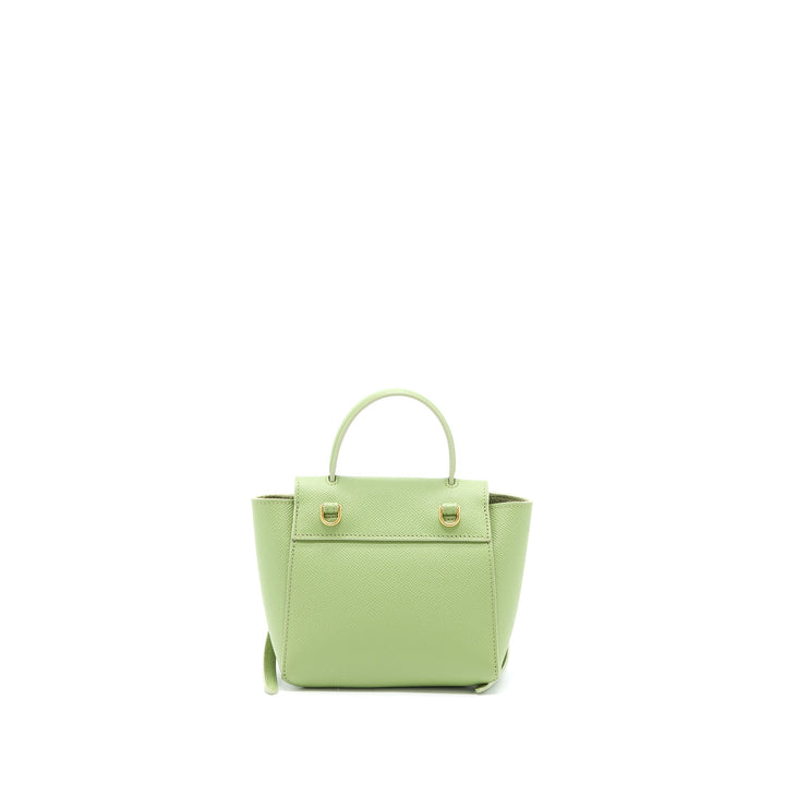 Top Quality Celine Pico Belt Bag Grained Calfskin Light Green