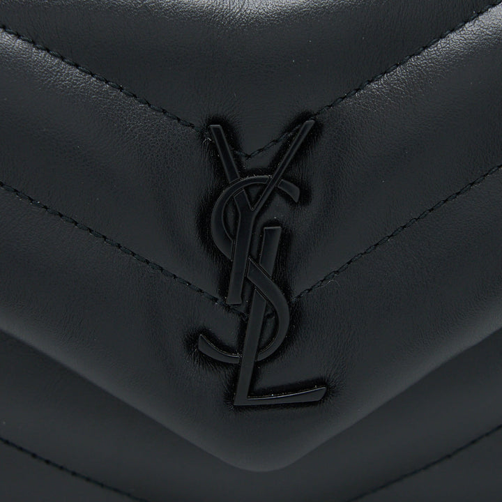 Saint Laurent Loulou Toy Strap Bag Calfskin Black With Black Hardware