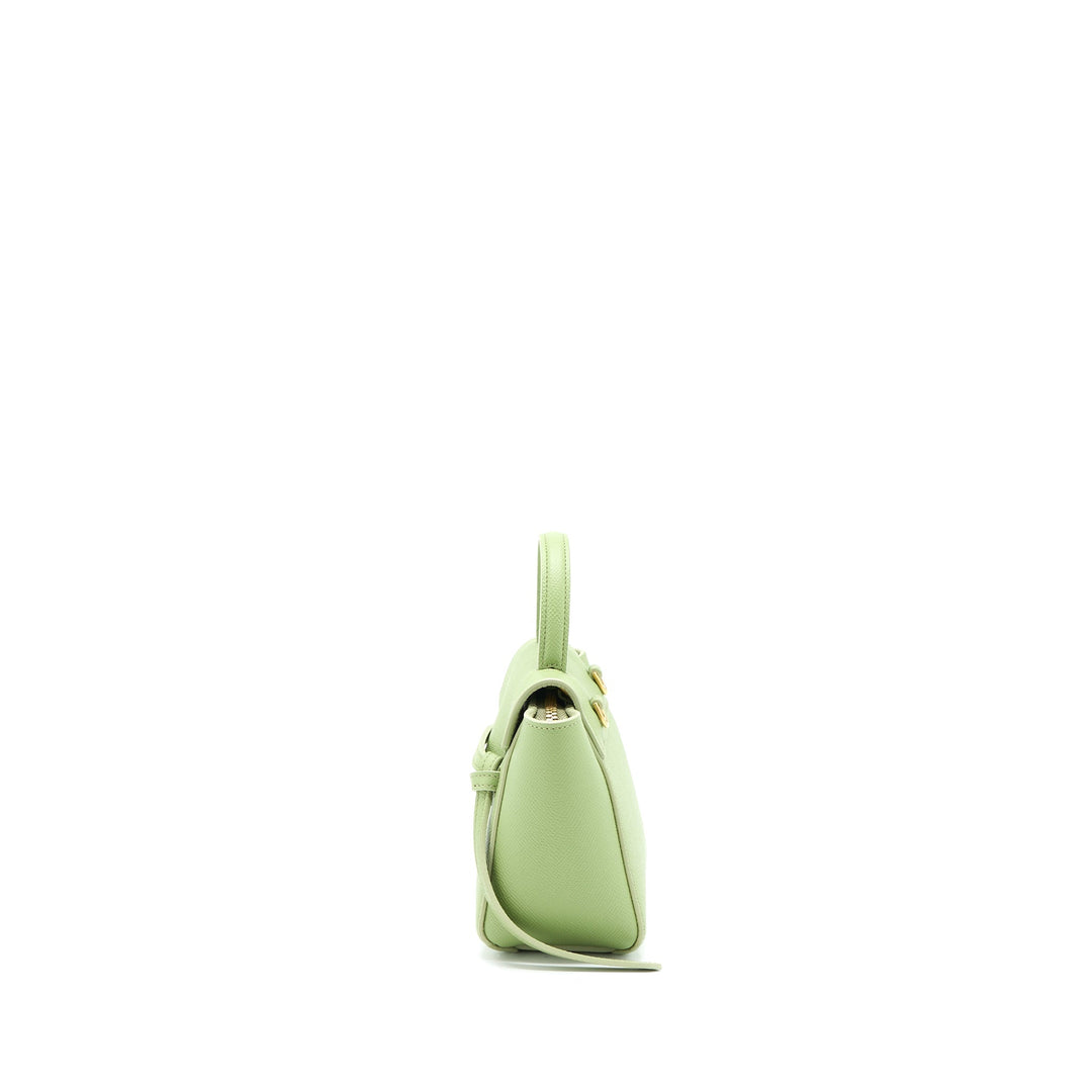 Top Quality Celine Pico Belt Bag Grained Calfskin Light Green
